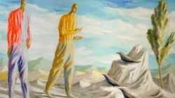 Lorenzo Bonechi "San Francesco che predica agli uccelli"