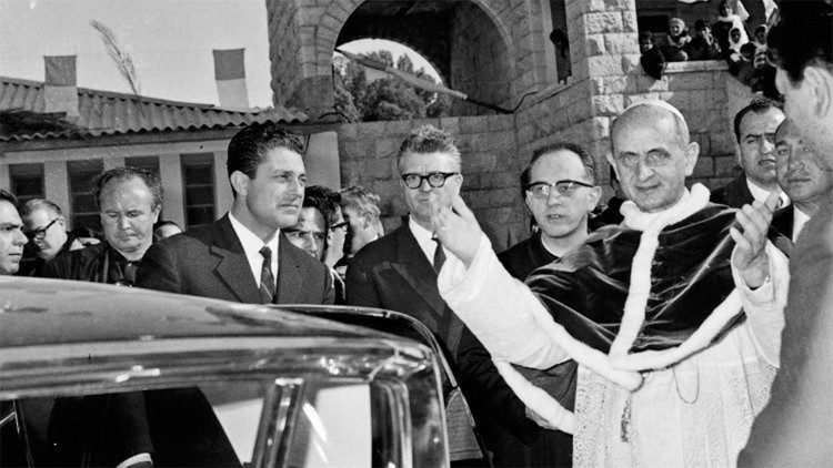 Pavel VI. ve Svat&eacute; zemi