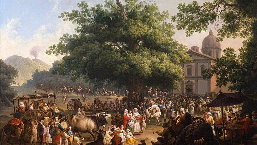 Pietro Fabris, La festa della Madonna dell’Arco (1777), olio su tela, 102,6 × 153,7 cm, Napoli, Museo Nazionale di San Martino.
