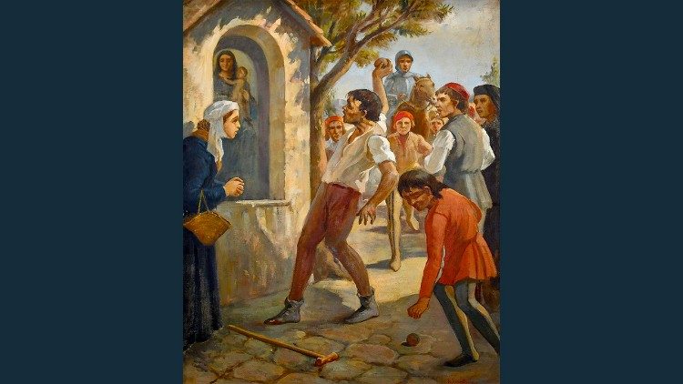 Il primo miracolo della Madonna dell’Arco in un dipinto del Novecento.