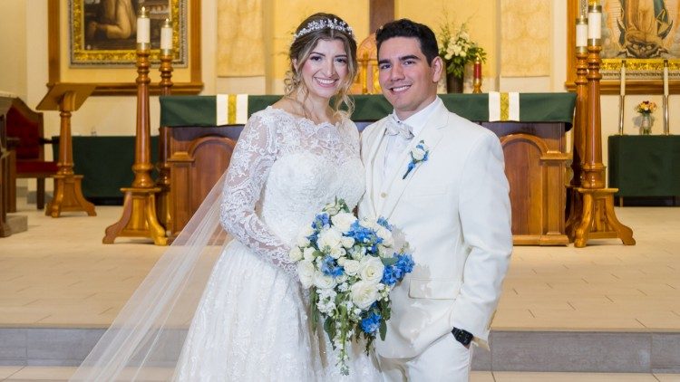 Christian e Cecilia Garcia sposi