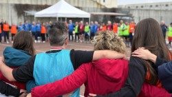 Un momento dei Giochi della Speranza nel carcere di Bollate