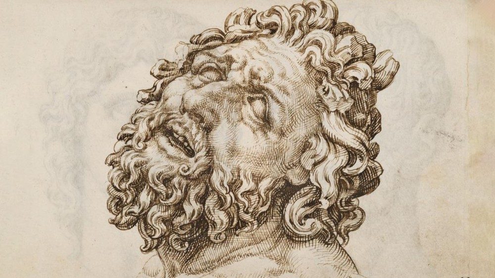 Der Kopf des Laokoon aus der berühmten Laokoon-Gruppe in den Vatikanischen Museen