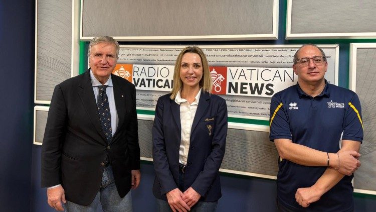 Valentina Vezzali con La Vella e Mattei