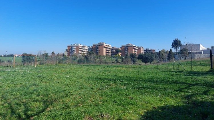 L'area intorno alla chiesa.