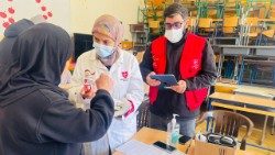 Les équipes médicales de l'Ordre de Malte Liban, dans un abri-école de la Bekaa. ©l’Association Libanaise des Chevaliers de Malte.