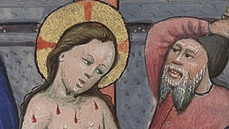  Libro de Horas, Biblioteca Apost&oacute;lica Vaticana, lat. oct. 2919, Flandes, siglo XV (187 x 134 mm) - detalle 