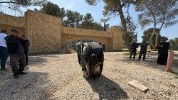 Un fragmento de misil cayó en el Campo de Pastores en Beit Sahour.