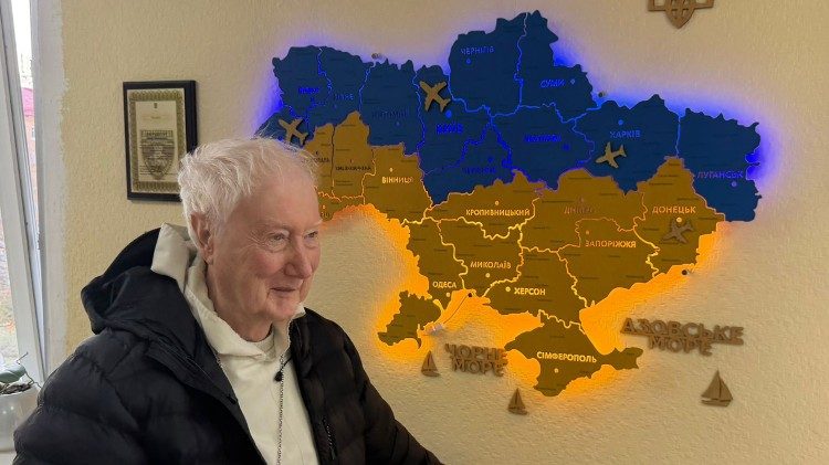 2026.03.13 cardinale Timothy Radcliffe visita in Ucraina