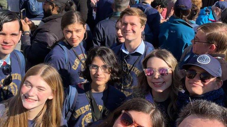 The students came from all different parts of the U.S. for this capstone pilgrimage