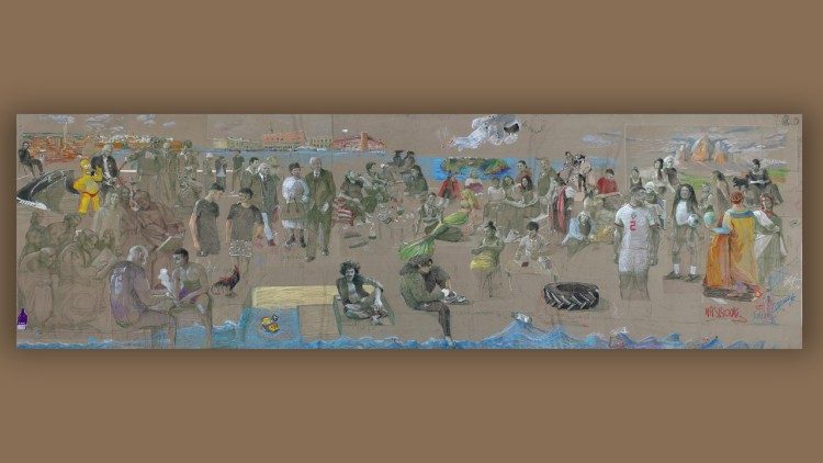 L'arazzo inaugurato a MIlano