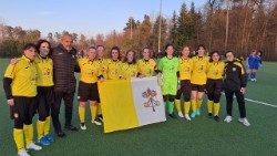 Die vatikanische Frauen-Fußballnationalmannschaft in Zürich