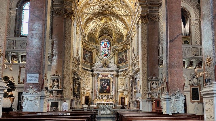 Anlaufstelle für katholische Gläubige deutscher Sprache in Rom: Die Kirche S. Maria dell'Anima unweit der Piazza Navona