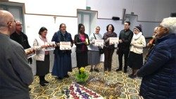 Religiosas e Religiosos Brasileiros em Roma (RBR) durante encontro no Colégio Pio Brasileiro (Foto: Jaime C. Patias)
