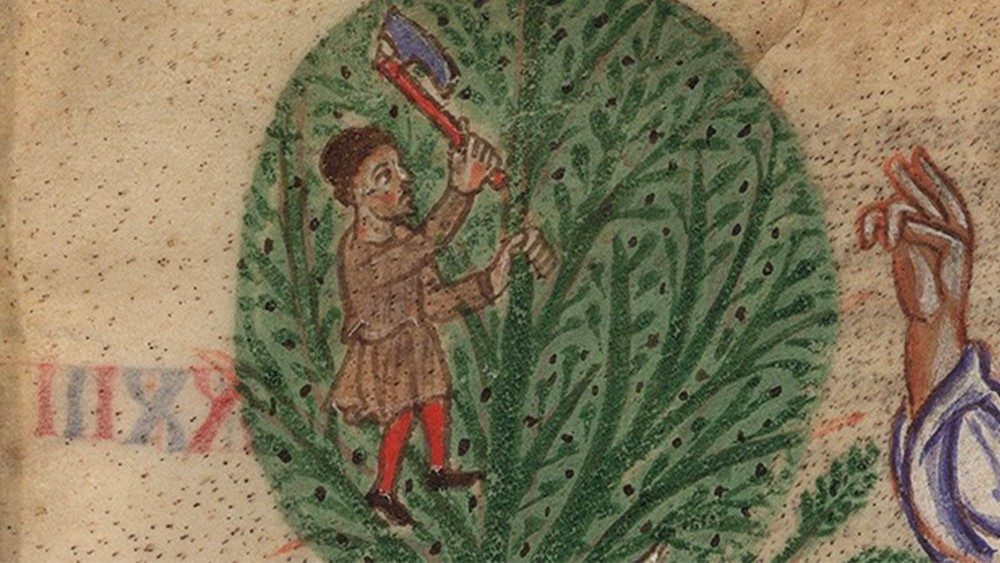  Entrada en Jerusalén - Nuevo Testamento - Biblioteca Apostólica Vaticana, Vat. lat. 39 – Italia septentrional, siglo XIII - (202 x 145 mm; ff. 172) 