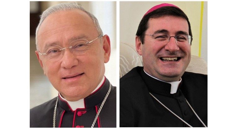  Nadbiskup Edgar Pe&ntilde;a Parra (lijevo) imenovan apostolskim nuncijem u Italiji i Republici San Marino te nadbiskup Paolo Rudelli (desno) imenovan zamjenikom za opće poslove Državnog tajništva