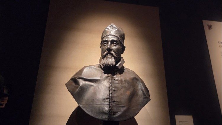 Giovanni Lorenzo Bernini, Ritratto di Urbano VIII Barberini, 1632-1633, bronzo. Citt&agrave; del Vaticano, Biblioteca Apostolica Vaticana