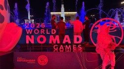 A Bishkek l'inaugurazione della VI edizione dei World Nomad Games, 31 agosto 2026 (foto: Irene De Mizio)