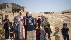 Donne e bambini palestinesi assistite dal Pam in Cisgiordania (foto: WFP)