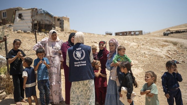 Donne e bambini palestinesi assistite dal Pam in Cisgiordania (foto: WFP)