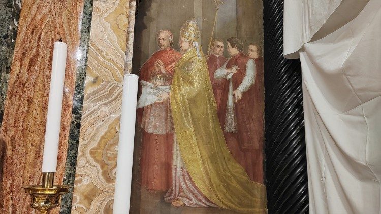 Il ritratto di Pio IX – foto di P. Ondarza ©Vatican News