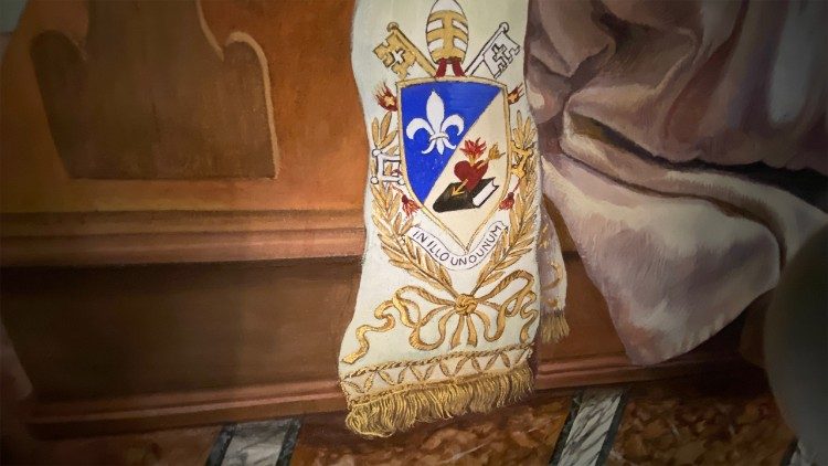 Un dettaglio dell'affresco realizzato da Marco Innocenzi. - foto di P. Ondarza &copy;Vatican News