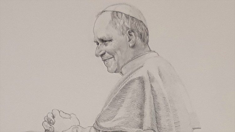 Uno dei tre bozzetti a matita presentati dall'artista Marco Innocenzi (particolare)