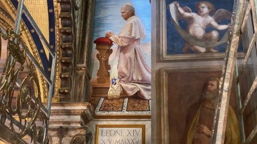 A Genazzano il ritratto di Leone XIV tra i Papi devoti alla Madre del Buon Consiglio