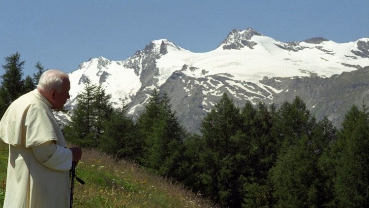 Papa João Paulo II no Vale d'Aosta, no ano 2000