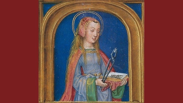 Shën Apollonia, BAV Vat. lat. 3768, f. 153v 